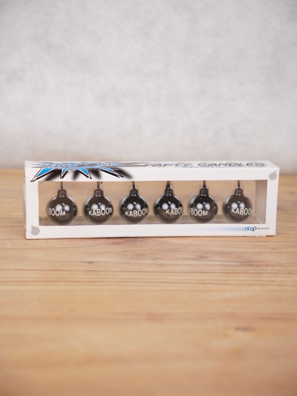 6 Pack Kaboom Party Candles Sparking & Relighting Wicks By Nuop Design NWT